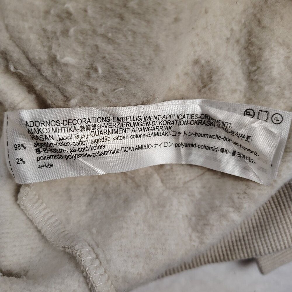Zara Sweater Womens Small Cream Crochet Pockets Pullover Cozy - Picture 5 of 10